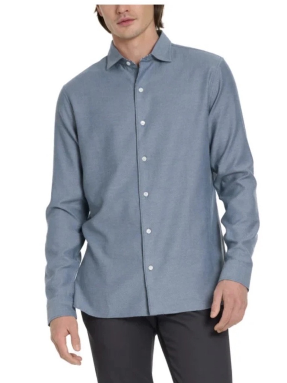 Ted Baker Slim-Fit Long Sleeve Dress Shirt in Light Blue
